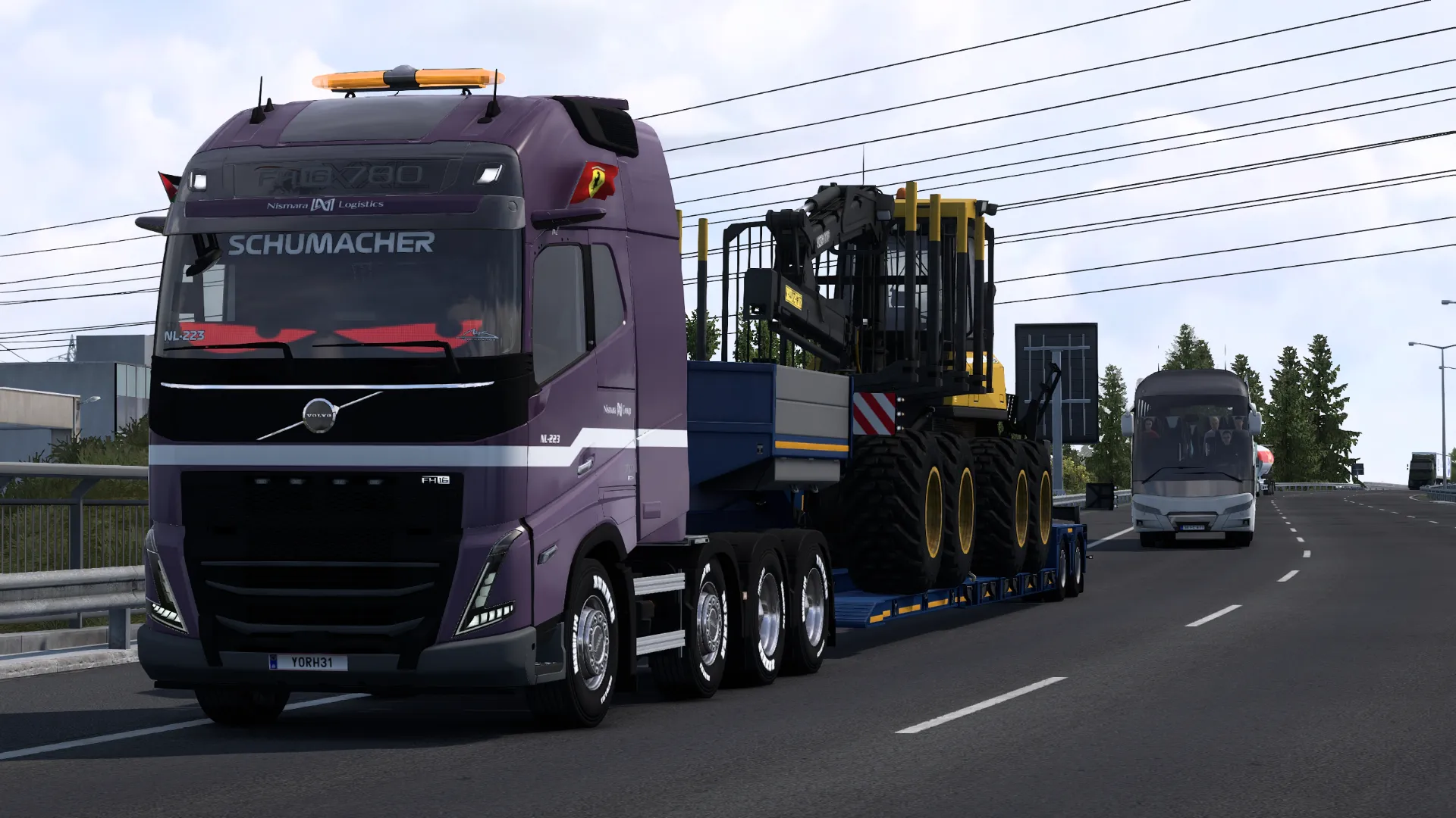 Yang lama dengan wajah baru. Volvo FH6 "Schumacher" [NL-223] on the road!