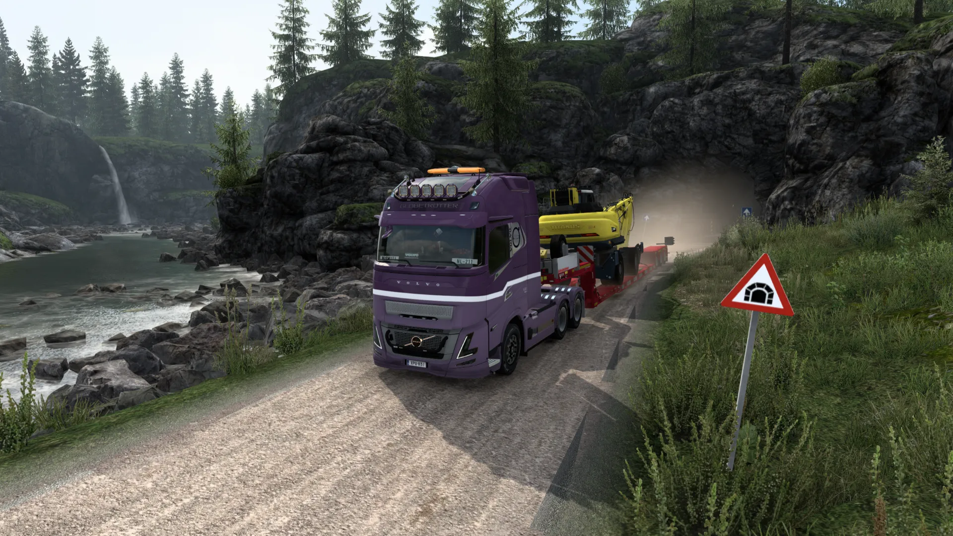 Perjalanan kali ini membawa 36 ton Material Handler dari Kirkenes menuju Mikkeli. Menempuh jarak 1.223 km dengan Volvo FH6 NL-211, perjalanan melewati jalan sempit dan berliku di tengah pegunungan serta pemandangan sungai yang menakjubkan. Meski medan cukup menantang, muatan berhasil tiba tepat waktu dengan aman dan lancar.